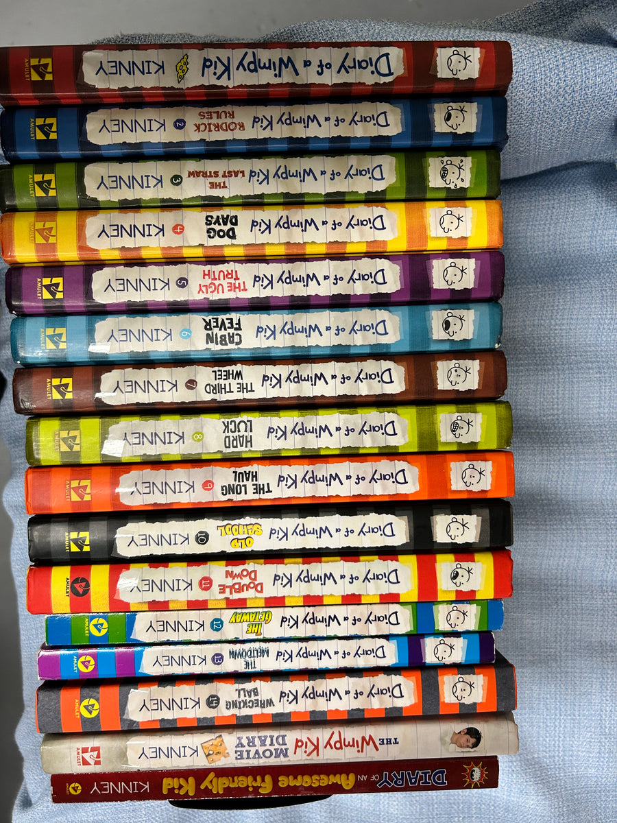 Diary of a Wimpy Kid Series (Set of 16) by Jeff Kinney Mt Lebanon