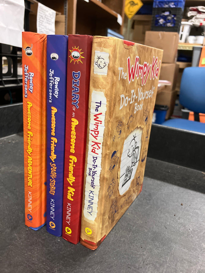 Wimpy Kid - Set of 4 Books by Jeff Kinney