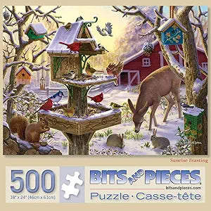 Puzzle - Sunrise Feasting 500 piece Jigsaw Puzzle
