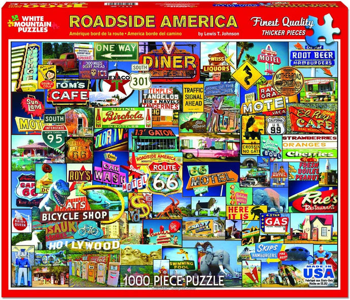 Puzzle - Roadside America - 1000 Piece - White Mountain