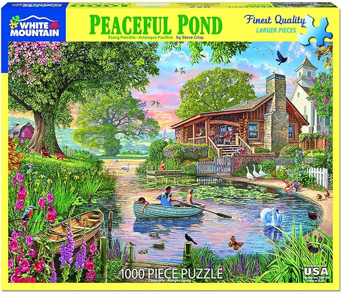 Puzzle - Peaceful Pond - 1000 Pieces - White Mountain