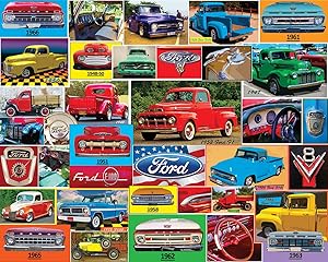 PUZZLE - Classic Ford Pickups - 1000 pieces - White Mountain