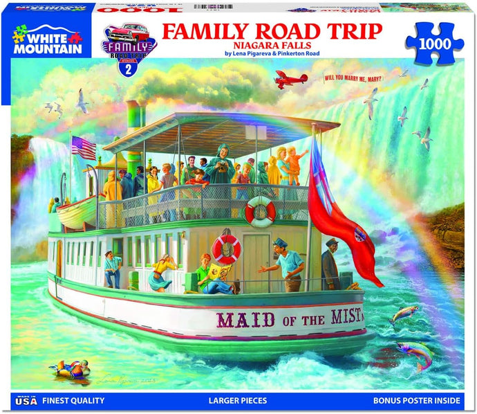 Puzzle - Family Road Trip - 1000 Piece - White Mountain