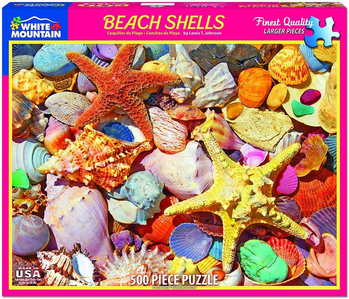 Puzzle - Beach Shells - 500 Piece - White Mountain