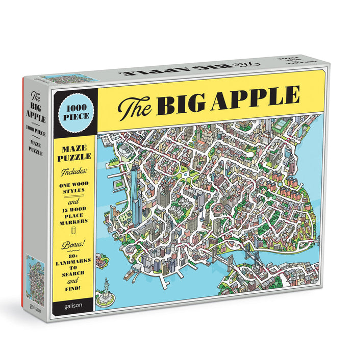 Puzzle Big Apple 1000 Piece Maze Puzzle from Galison