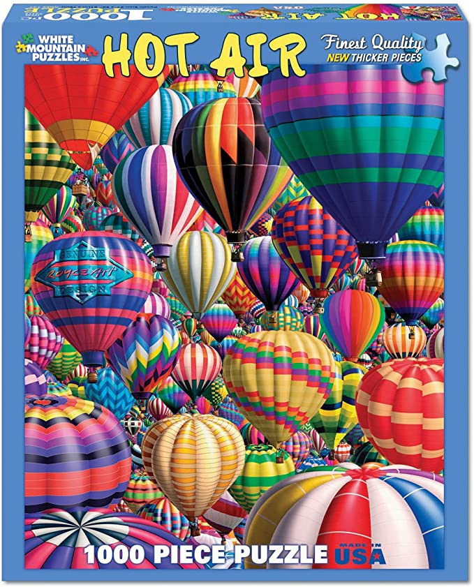 Puzzle - 1000 pieces  - Hot Air - White Mountain