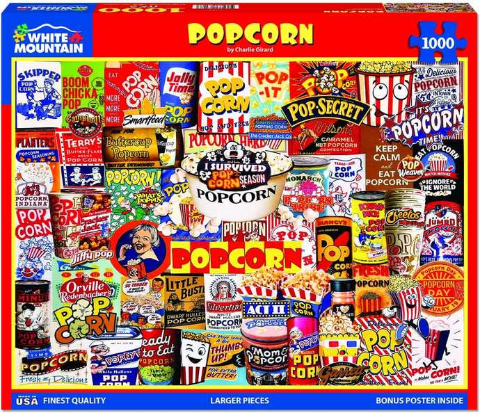 Puzzle - Popcorn - 1000 pieces - White Mountain